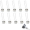 TUKNN GU10 Fassung, GU10 Keramiksockel für LED, Keramik Lampenfassung GU10 Sockel für LED, Glühlampe, Halogen, Led GU10 Fassung für LED und Halogen, Hitzebeständigkeit bis 600℃, 10er Set