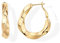 Goldene Ohrringe Creolen für Damen, 24 Karat Gold vergoldet, wasserfest, Nickelfrei und hypoallergen, leicht