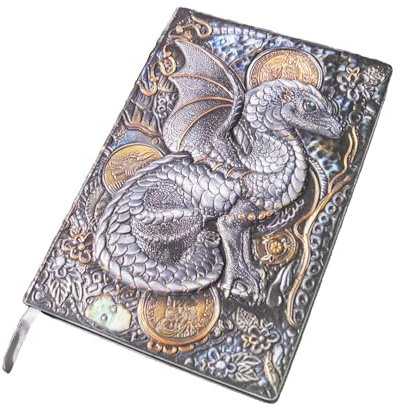 Geprägtes-Design Nachfüllbar PU Leder Notizbuch mit persönlicher Gravur in A5 Größe