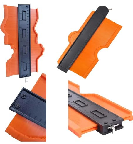 Duplicator Shape Contour Gauge Profile Ruler Tiling Laminate Tool 25 cm/10 inch | Contour Gauge Profile Tool with Lock | Woodworking Tools Laminate Flooring Tools Thoughtful Gifts for Men