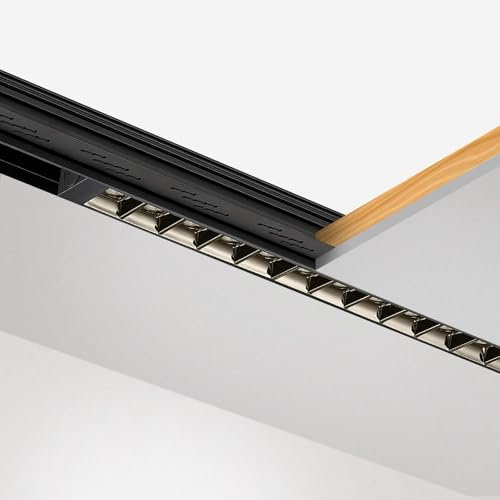 SCON Faretto lineare a LED, 15 W, per impianto di illuminazione su binari magnetici, lampada 24 V, dimmerabile o non dim (CRI 93/3000 K, bianco caldo/30 °)