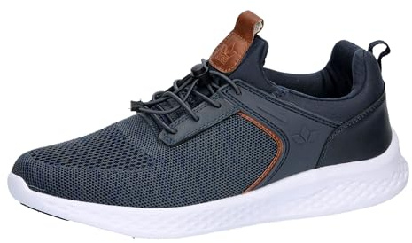 Lico Herren Amaru Sneaker, Marine/Braun, 40 EU