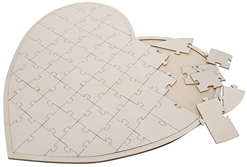 Holzherz-Puzzle, Hochzeitsspiele, Personalisierung, Nachrichtentafel, Basteldekorationen für Hochzeit, Gästebuch, Holzherz-Puz-Puzzle, Basteldekorationen