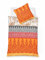 JACK by Fleuresse Mako Satin Bettwäsche 2tlg. 135x200cm Ornamente Orientalisch Orange Rot Weiß Gelb