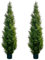 Leflos Künstliche Zeder Topiary Baum, 150cm Faux Zypresse Baum, Artificial Cypress Tree deko für Wohnzimmer, Büro, Fest & Party, 2pcs