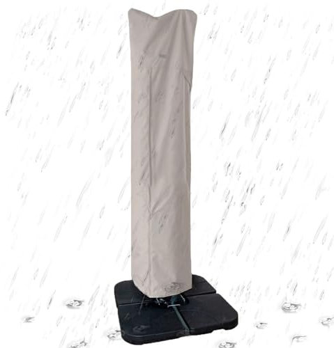 Cubierta impermeable para sombrilla de patio - Cubierta impermeable para sombrilla anti-UV para exteriores, cubiertas de tela resistente para sombrillas compensadas al aire libre