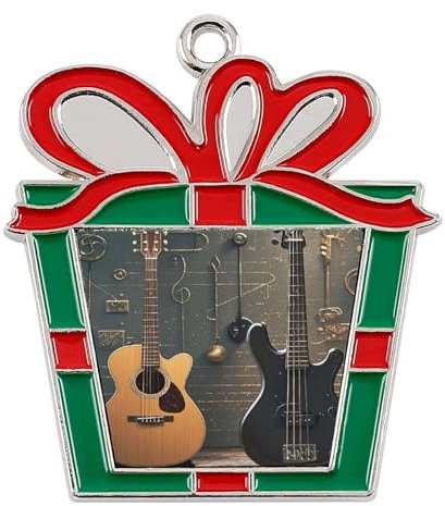 Weihnachtsschmuck aus Metalllegierung, Geschenk, Musikinstrumente, Weihnachtsschmuck, Freund-Ideen
