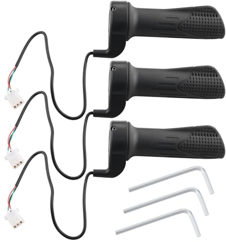 The Lord of the Tools 3 Stücke 22mm Elektrische Fahrrad Gasgriff Twist Gas Lenker Griffe Elektrische Roller Teile Für Elektrische Fahrrad Und Roller Schwarz