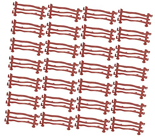 IWOWHERO 120stücke Miniatur Simulation Zaun Spielzeug Für Sandtisch Und Landschaftsdekoration Realistische Zäune Für Garten Zoo Und Miniaturfarm Langlebig Und Kinderfreundlich