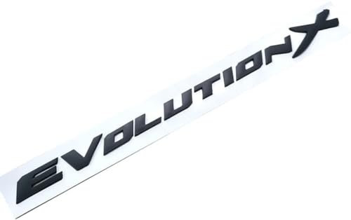 KENANS Auto Emblem Logo Aufkleber für Mitsubishi Lancer Evolution X EVO, Autoaufkleber Emblem Abziehbilder Emblem Auto Zubehör Tuning Sticker,Bla-ck