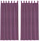 vidaXL Voile-Vorhänge mit Schlaufen, 2 Stück, Violett, 140 x 245 cm, Netzvorhang, transparenter Vorhang, Voile für Fenster, Fensterbehandlung, reiner Voile-Vorhang