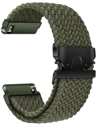 Geflochtenes Armband für Garmin Venu 4 45mm/3/2/Forerunner 255 265/Vivoactive 4, Uhrenarmband 22mm Nylon Band für Samsung Galaxy Watch 3 45mm/Gear S3/Galaxy 46mm, für Amazfit Balance/GTR 3 /GTR 3 PRO