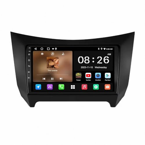 GPS Navi Navigationsgerät 2 Din für Lifan Smily 320 2008-2015 Bluetooth Freisprecheinrichtung, Radio, Bildschirm, Lenkradsteuerung, Mirrorlink, 4 Kern 2G+32G