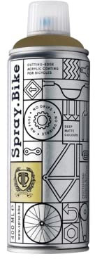 SPRAY.BIKE Fahrrad Lackspray in versch. Farben - KEINE GRUNDIERUNG notwendig - Acryllack/Lack Spray in 400 ml Spraydose, Matt- und Klarlack Optik möglich (Khakibraun Eagle, Matt)