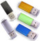 Ebamaz USB Flash Drives 2.0 Metal Key Pack of 5 Colors (256MB,Not GB,Smaller Than 1GB,Blank)
