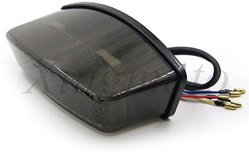 Getöntes LED-Rücklicht für Motorräder, Bremslicht mit integrierten Blinkern, 1994–2008, Kompatibel mit Ducati Monster 400/600/620/695/750/800/900/1000
