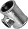 GEWINDE FITTING aus TEMPERGUSS verzinkt > Nr.130 T-Stück (reduziert) IG(Rp) x IG(Rp) x IG(Rp) > 1/4 bis 4 Zoll WUNSCHGRÖSSE einfach selbst wählen >>> 1 Zoll auf 1/2 Zoll auf 1 Zoll