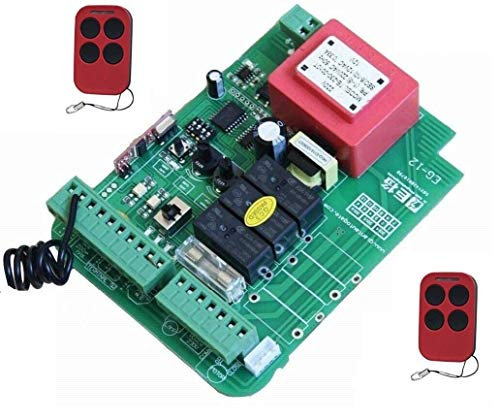 Central universal de control de automatización para puertas automáticas correderas de todas las marcas portón centralita tarjeta + 2 mandos a distancia