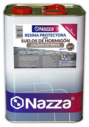 Resina Protectora para Suelos de Hormigón al Disolvente CALIDAD EXTREMA | Alto Rendimiento a Una Sola Capa | 5 Litros