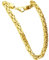 FILANGO Halskette Unisex 925er Silber Königskette mit Karabinerverschluss hochglanzpoliert goldfarben 24K vergoldet 11 mm Länge 80 cm