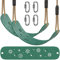 BeneLabel 2pcs Swing Seat, Kids/Adult 'U' Shape Swing, Green-Flower, Soft EVA, Adjustable 130-200cm Rope, 600lbs