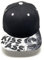 Outfitfabrik Snapback Cap für Herren und Damen, blanko Kappe in schwarz mit geradem Schirm Kiss My Ass in schwarz/weiß (Unisex)