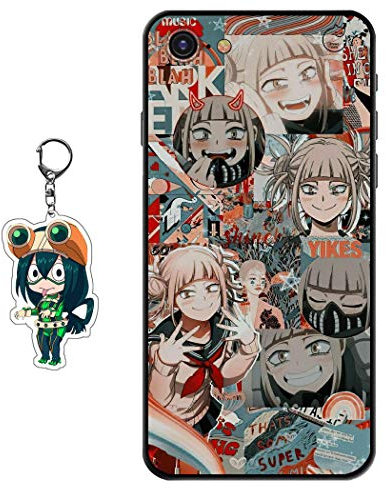 Staremeplz Anime Figure Design Case for iPhone SE 2020 / iPhone 7/8 [With Keychain], Soft Silicone TPU Protective Phone Case