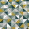 MAGAM-Stoffe Jasper Canvas Stoff Möbel Polsterstoff Oeko-Tex Meterware 50cm (Dreiecke petrol)