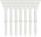 LOVMEAD Golf Tees 83mm Langlebigem Kunststoff 50/100 Stück, Golftees Kunststoff Lang Orange Weiß Blau Schwarz Grün, Professional Unzerbrechliche Golf Tees Plastik (Weiß, 83mm-50 Stück)