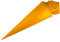 PAINT IT EASY NEU Schultüte/Zuckertüte rund geklebt mit Filzmanschette, 70cm, goldgelb