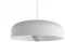 L+ Lustre suspendu en métal de forme cylindrique pour salon, cuisine moderne, diamètre 40 à 50 cm (couleur blanche)