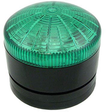 RS PRO, LED Blitz, Dauer Signalleuchte Grün, 110 V ac, 230 V ac, Ø 76mm x 49mm