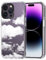 MOSNOVO Case for iPhone 14 Pro Max, [Buffertech 6.6ft Military-Grade Drop Protection] [Anti Peel Off Tech] Clear TPU Bumper Phone Case Cover Design - Cloud