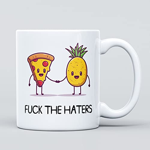F*ck The Haters Rude Large Heavy Duty Ceramic Novelty Funny Coffee Mug, Cup for Men & Women, Girls & Boys – Gift for Birthday, Leaving, Teacher, Christmas, Congratulations, Colleague, Work