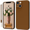 KPPIT iPhone 14 Case, iPhone 14 Protective Case Silicone,Ultra Slim Soft Gel Anti-Scratch,Microfiber Lining,Rubber Shockproof Case Cover iPhone 14 [6.1 inch] Brown