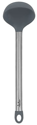Jata HACC4306 - Cazo de Cocina de Silicona, Mango de Acero Inoxidable, Apta para lavavajillas, Soporta hasta 250ºC, Se puede colgar, Higiénico y saludable