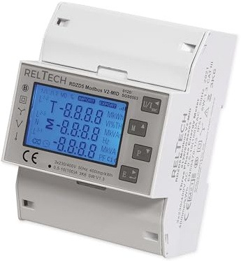 RELTECH Drehstomzähler RDZD5-MID, 100A, MODbus