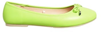Yours - Green Ballerina Pumps in Wide E Fit & Extra Wide Eee Fit - Women's