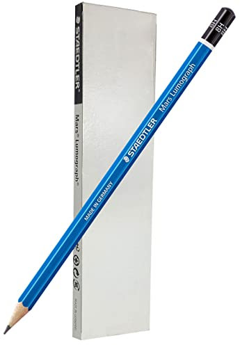 Staedtler Mars Lumograph Graphitstifte, 8H, 6 Stück