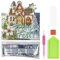 Ideen mit Herz Diamond-Painting-Aufstellkarte | 370 g/m² | 16,3 cm x 16 cm | inkl. Briefumschlag & Werkzeug (Kirche | Frohes Fest)