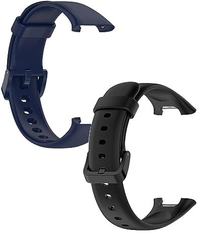 KAREN66 Armband Kompatibel mit Xiaomi Mi Band 7 Pro Armband Silikon Wasserdicht Ersatzband für Xiaomi Mi Band 7 Pro, Damen Herren (Schwarz/Blau)