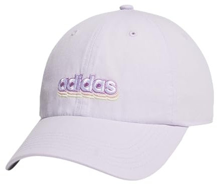 adidas Sombrero Ajustable de Ajuste Relajado del sábado Gorra de béisbol para Mujer, Lavanda de hielo/púrpura prequerido/chispa semi rosa/2.0, talla única