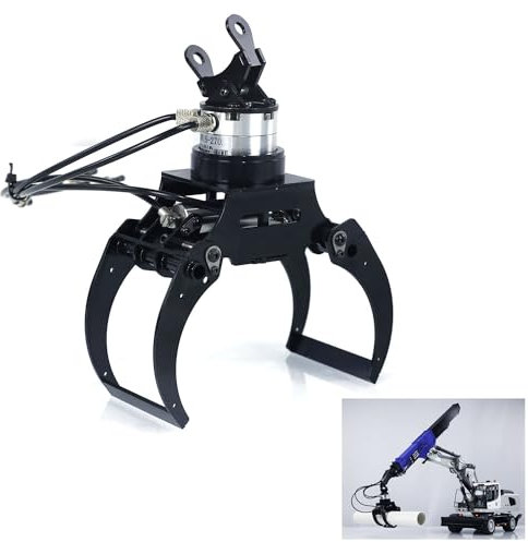 Hydraulische Teleskopausleger Metallklammergreifer für 1/14 EC380 Ferngesteuerte Bagger 946 RC-Bagger