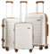 KONO 71,1 cm Leichter Hartschalenkoffer 100 l Reisegepäck mit TSA-Schlössern und 4 Spinner-Rädern (cremefarben, 76 x 49 x 30 cm), cremeweiß, L(Large 28Inch), Hartschalenkoffer