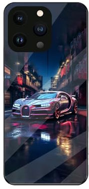 NDMUS Rundumschutz Handyhülle, für Bugatti Stilvolles Auto-Emblem-Erscheinungsbild Dünn Full Body Protection Stoßfest, für,iPhone 13 pro max case