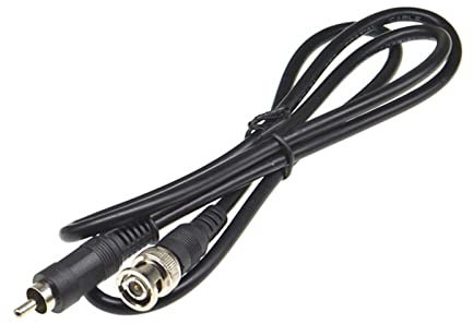 Adattatore video connettore cavo coassiale jack maschio 1M BNC a RCA maschio for accessori telecamera CCTV (Color : Male Rca TO BNC)