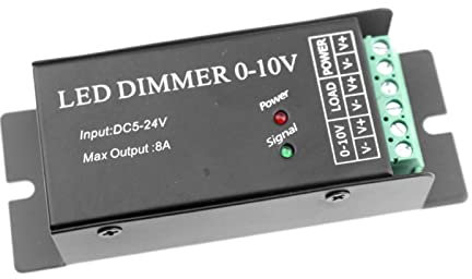 HEYBB Dimmer LED regolabile luminosità 5V 12V 24V 8A / CH. Uscita Dimmer Dimmer 0-10 V for LED Luci Dimmer a luce metallica Interruttore dimmer