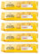 Premium Extra Cream Custard Creams, Vanilla Custard Flavoured Biscuits - Set of 5 x 165g Packs (825g)