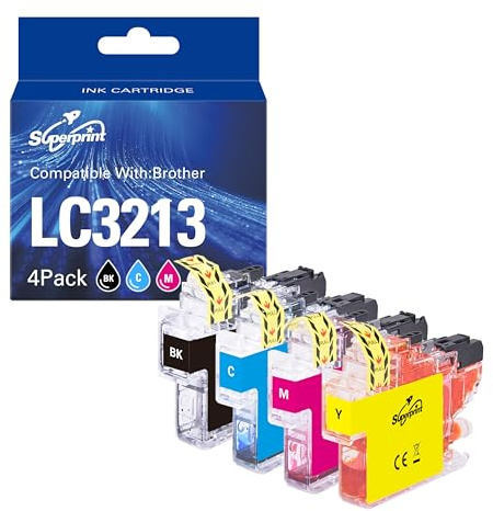 Superprint Druckerpatrone Kompatibel für Brother LC3213 Ink Cartridges
