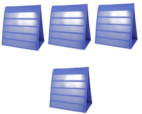 VILLCASE 4 Stück Memo Tischkalender Desktop Memotafel Taschendiagramm Karten Taschendiagramm Mit Karten Kleine Taschendiagramme Präsentation Taschendiagramme Stehendes Desktop